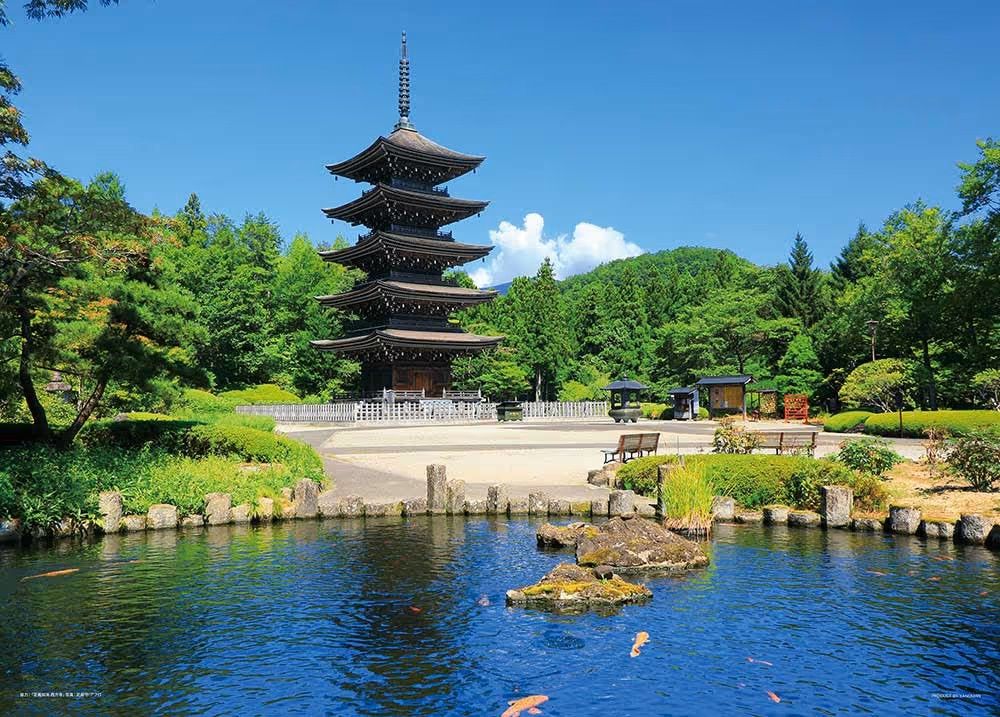 The Five-storied pagoda of saihoji Temple (Miyagi)